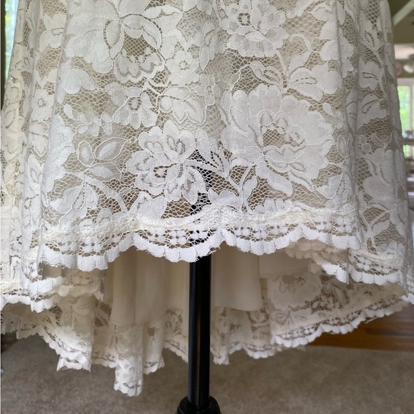 Free People White Lace Longsleeve Fairytale Dress - Picture 9 of 13
